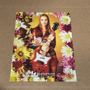 Stacie Jones - Coronet - Epiphone Guitars - Print Advertisement